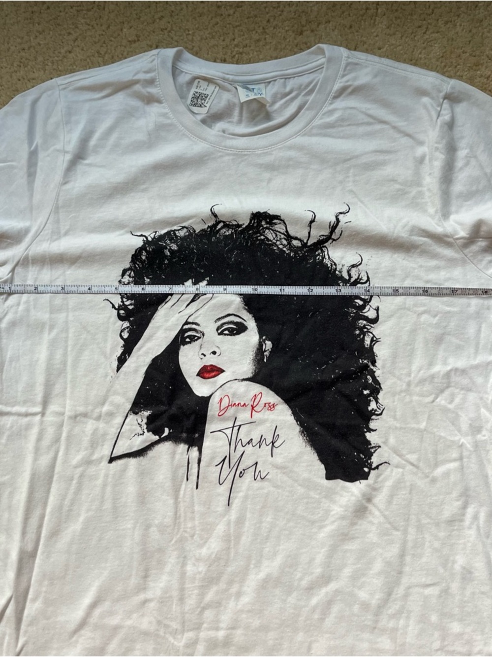 NWT Port & Company Women’s Diana Ross Thank You Tour White T-Shirt - Size M - Picture 7 of 7